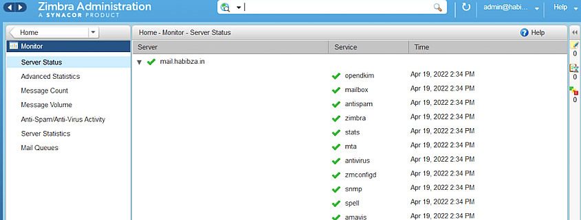 Zimbra-Webmail-Admin-Stats