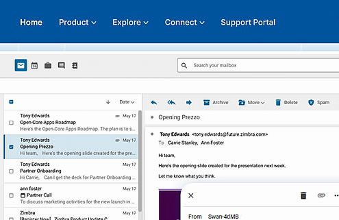 zimbra-mail-interface